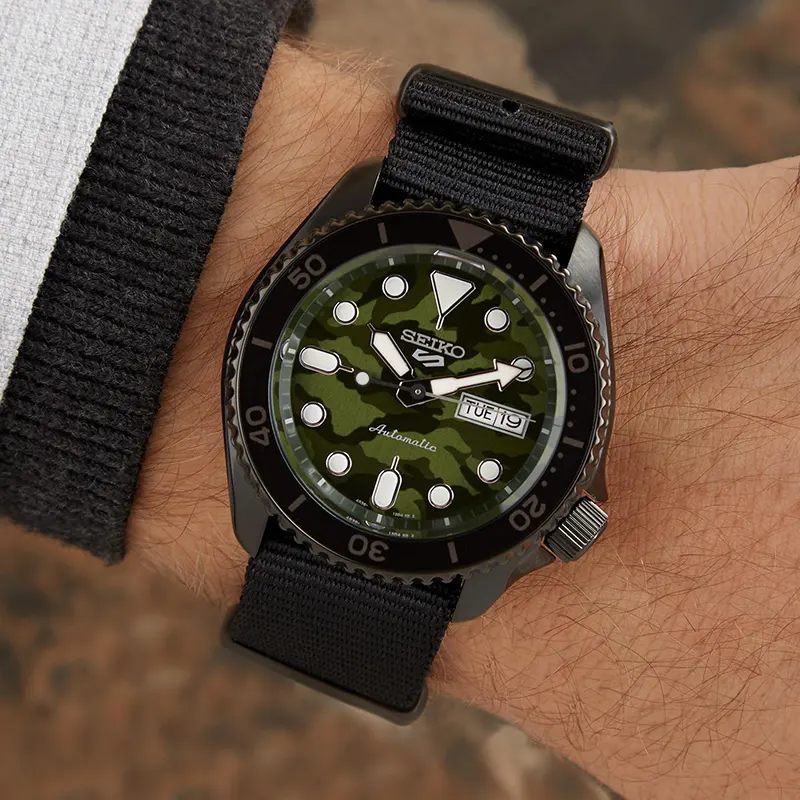 Seiko 5 Sports SKX 'Camouflage' Street Men's Watch- SRPJ37K1